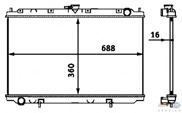 Radiator racire motor