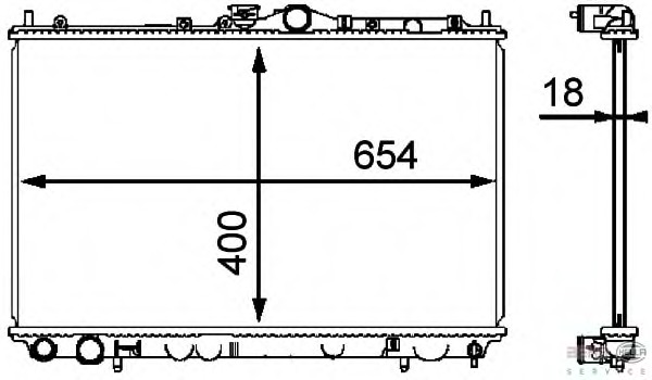 Radiator racire motor