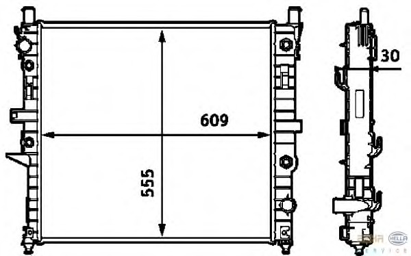 Radiator racire motor