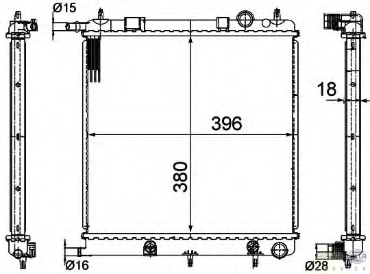 Radiator racire motor