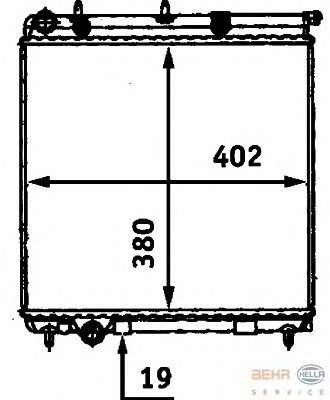 Radiator racire motor