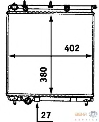 Radiator racire motor