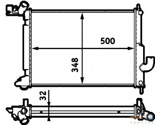 Radiator racire motor