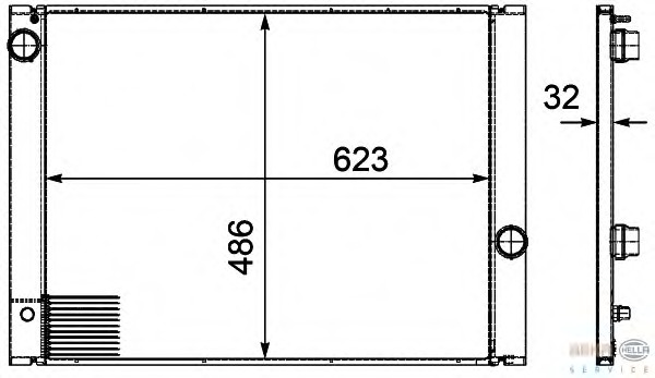 Radiator racire motor