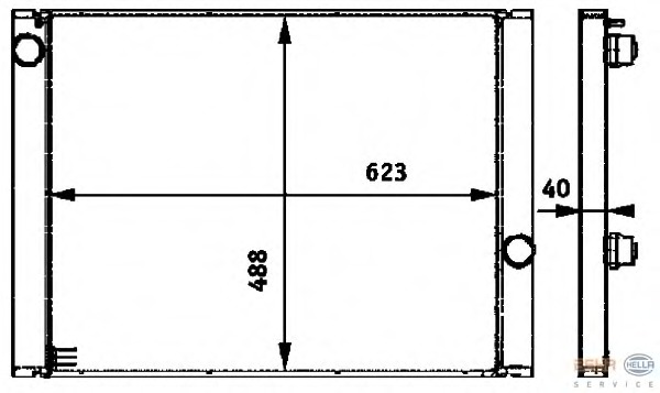 Radiator racire motor