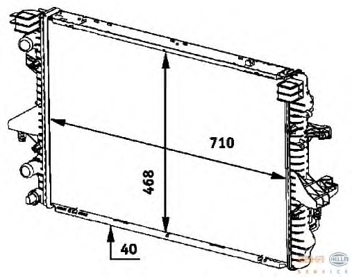 Radiator racire motor