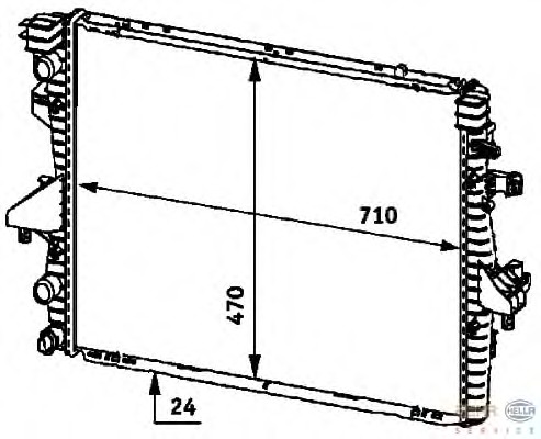 Radiator racire motor