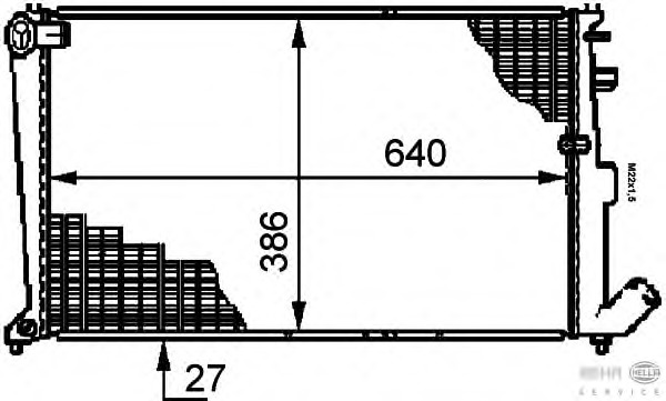 Radiator racire motor