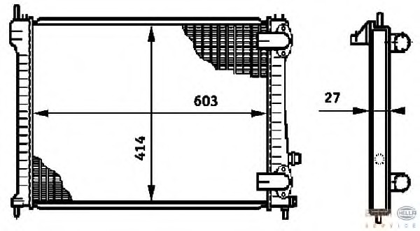 Radiator racire motor