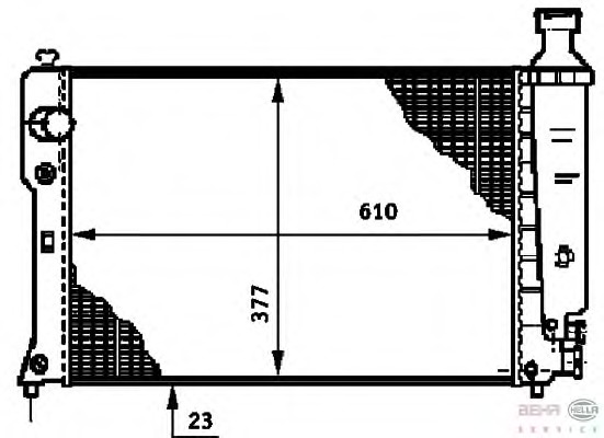 Radiator racire motor