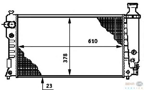 Radiator racire motor