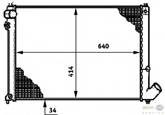 Radiator racire motor