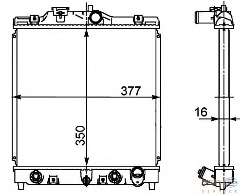 Radiator racire motor