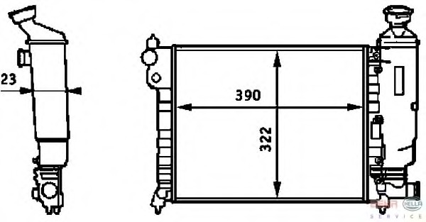 Radiator racire motor