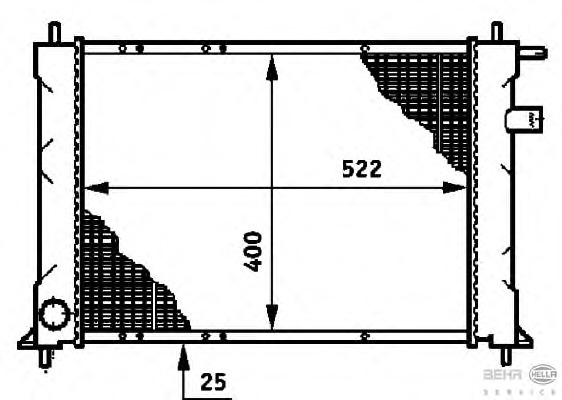 Radiator racire motor