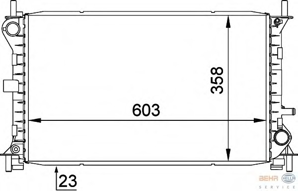 Radiator racire motor