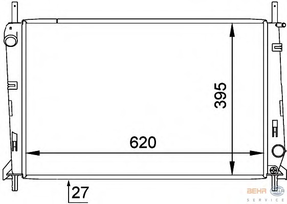 Radiator racire motor