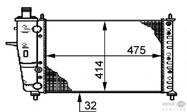 Radiator racire motor