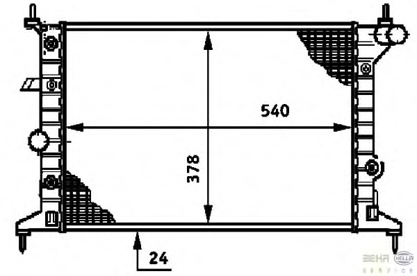 Radiator racire motor