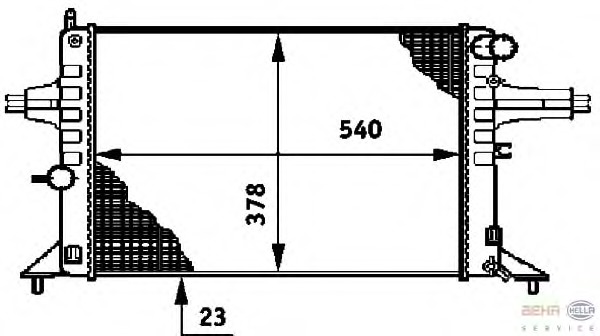 Radiator racire motor