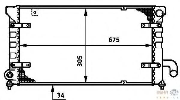 Radiator racire motor