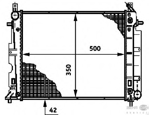 Radiator racire motor