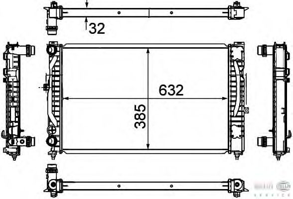 Radiator racire motor