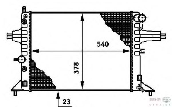 Radiator racire motor