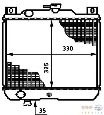 Radiator racire motor