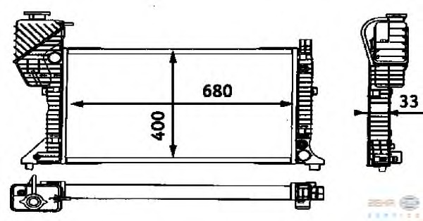 Radiator racire motor