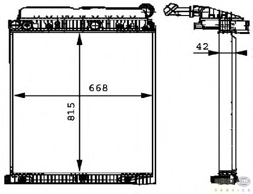 Radiator racire motor