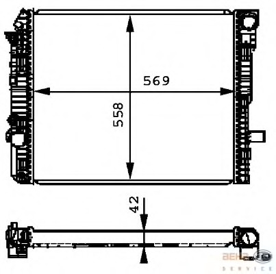 Radiator racire motor