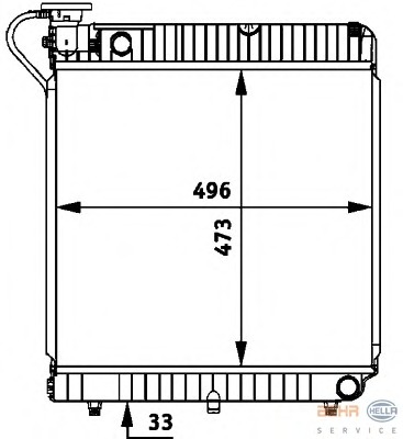 Radiator racire motor