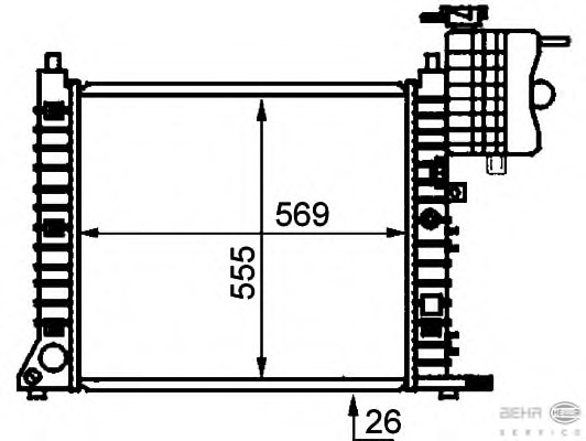 Radiator racire motor