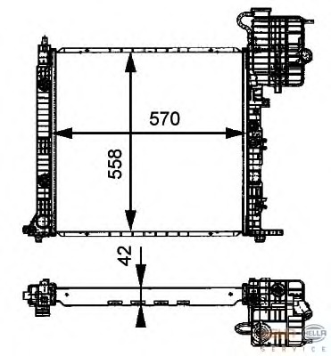 Radiator racire motor