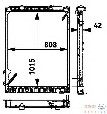 Radiator racire motor