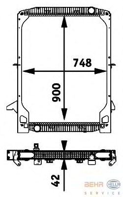 Radiator racire motor