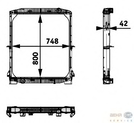 Radiator racire motor