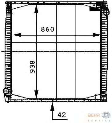 Radiator racire motor