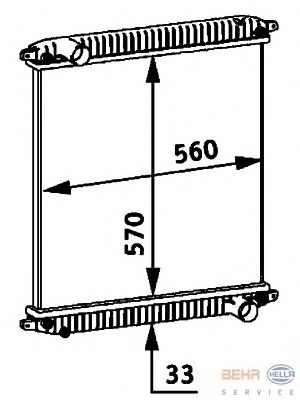 Radiator racire motor