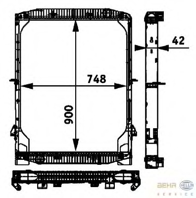 Radiator racire motor