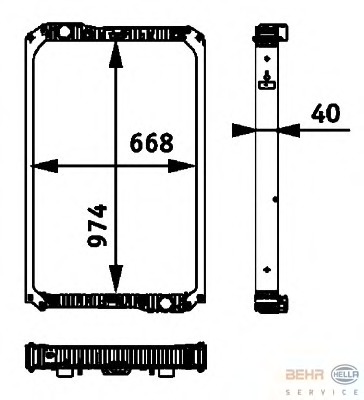 Radiator racire motor