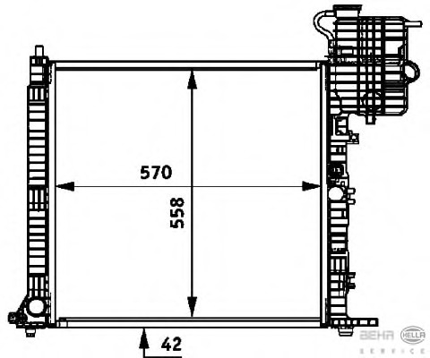 Radiator racire motor