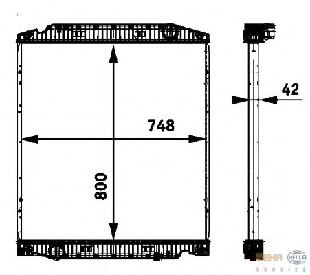 Radiator racire motor