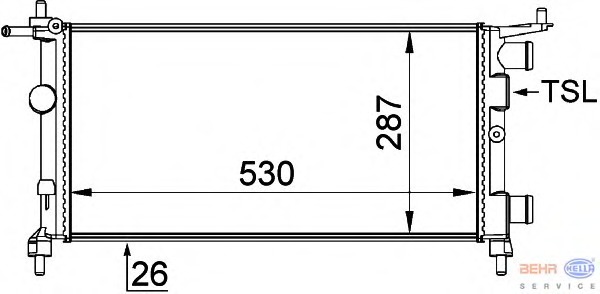 Radiator racire motor