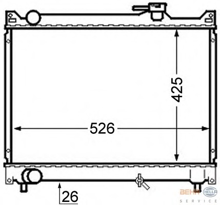 Radiator racire motor