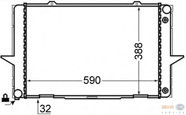 Radiator racire motor