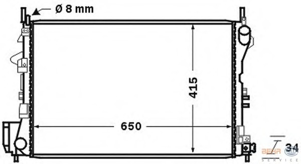 Radiator racire motor