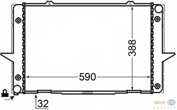 Radiator racire motor