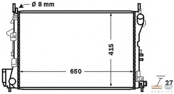 Radiator racire motor